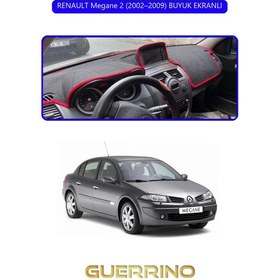 Resim Renault Megane 2 2002 2009 Buyuk Ekranlıtorpido Koruma Halısı Mavi Kenar 