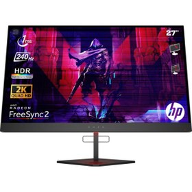 Resim OMEN X 6FN07AA 27'' 240 Hz 1ms HDMI Display FreeSync Led QHD Oyuncu Monitörü 