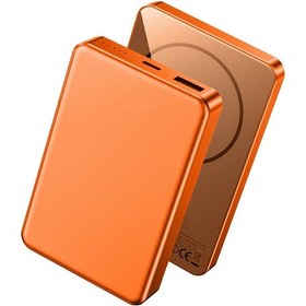 Resim Wiwu P15-1 Led Işık Göstergeli Ultra İnce Pd 20w Kablosuz Powerbank 10000mah 15w Turuncu 