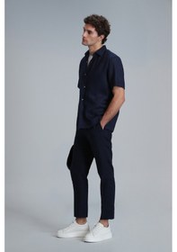 Resim Lufian Erkek Karl Spor Chino Slim Fit Pantolon 111190328 Lacivert 