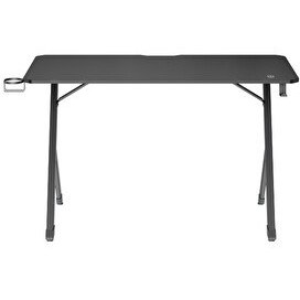 Resim Digitus 120x60 CM Kulaklık Askısı ve Bardaklık Dahil RGB Işıklı Oyuncu Masası 