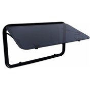 Resim Obus Karavan Jarup Beyaz Pervazlı Karavan Penceresi 45x110 Siyah 