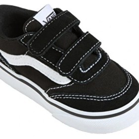 Resim Vans Brooklyn Ls V Çocuk Siyah Ayakkabı Tekstil Düz Taban Kadın Kullanıma Uygun 