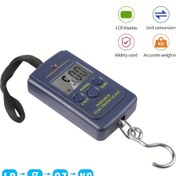 Resim 1 Adet Taşınabilir Elektronik Dijital Asma Balık Tartısı, LCD Ekranlı, 88lb/40kg Kapasite, Birim Dönüşümü (kg/lb/t), Pil ile Çalışır (Piller Dahil Değildir) - Balıkçılık, Kamp, Açık Hava Aktiviteleri için Hassas Ölçüm Aracı 