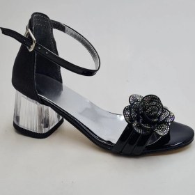 Resim Mini Diva Kız Çocuk Topuklu Siyah Abiye Ayakkabı 