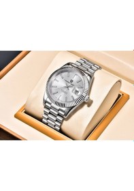 Resim Pagani Design Pd-1645 Datejust Mekanik Otomatik Japon Seiko Nh35a Mekanizma Safir Cam Su Geçirmez Erkek Çelik Saat Beyaz Diğer 