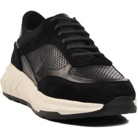 Resim AYAKMOD Premium 5394 M Siyah-Beyaz Hakiki Deri Erkek Sneaker 