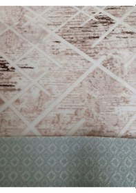 Resim Aslan Home Bej Yumuşak Dokulu Yıkanabilir Kaymaz Dört Mevsimlik Salon, Banyo, Balkon, Genç Odası Kesme Yolluk Bej 