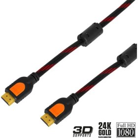 Resim FRISBY FA-HD43 10metre HDMI & HDMI Görüntü Kablosu Gold 1.4v 4K 