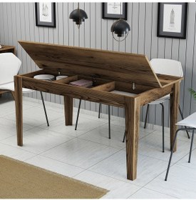 Resim Milan Yemek Masası - Ceviz / Ceviz 