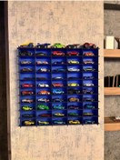 Resim Oyuncak Araba Rafı Mobilya Lacivert 