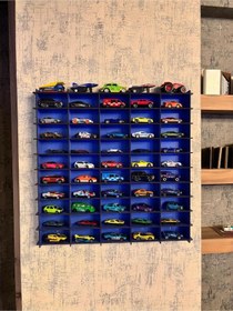 Resim Oyuncak Araba Rafı Mobilya Lacivert 