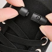 Resim 1 Çift Ücretsiz-Bağcıklar Seti, 2 Adet Esnek Bağcıklar ve 2 Adet Ayakkabı Tokası Sneaker ve Kanvas Ayakkabılar için 