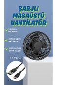 Resim ESTRON 3 Kademeli Usb Girişli Soğutucu Masaüstü Mini Vantilatör Fan ( Beyaz, Lacivert, Siyah, Turuncu ) 