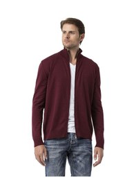 Resim Cipo & Baxx Cp282 Ultimate Zip Luxe Knit Men Sweater Bordo 