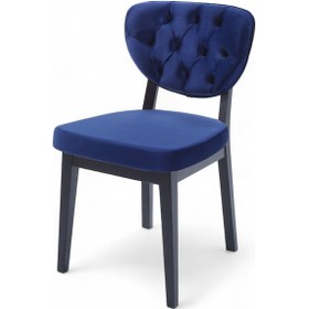 Resim Boston Sandalye - Babyface Saks Mavi - Siyah Gürgen Iskelet 