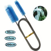 Resim 1 adet, Boru Temizleme Fırçası Hava Borusu Esnek Çift Başlı Hortum Akvaryum Aksesuarları Su Tankı Temizleyici Su Filtresi Naylon 90/155/200cm/35.43/61.02/78.74 inç 