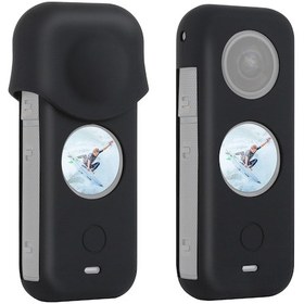 Resim Insta360 One X2 Siyah İçin Puluz Tam Vücut Toz Geçirmez Silikon Koruyucu Kılıf 