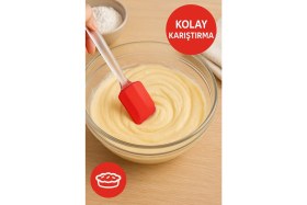 Resim 4’lü Pratik Silikon Mutfak Seti – Karıştırma, Yağlama, Servis ve Krema Kaplama 