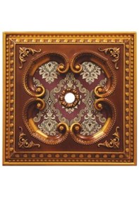 Resim Kahve Eskitme Saray Tavan 60x60 Cm 