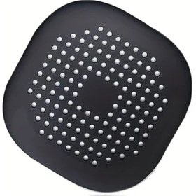 Resim Gateesat Siyah, 1 Adet Kare Duş Tahliye Kapağı, Emme Başlıklı, Kolay Kurulum, Banyo Ve Mutfak İçin 