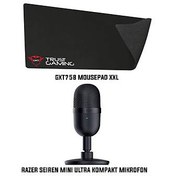 Resim Razer Seiren Mini Kompakt Mikrofon + Trust GXT758 XXL Mousepad Bundle 