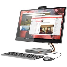Resim Lenovo IdeaCentre 5 F0FA007ETX Intel Core i7-10700T 16GB 1TB SSD 2TB HDD GTX1650 4GD6 27" QHD IPS Windows 10 Home All in One Bilgisayar 