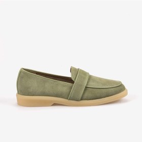 Resim Kemal Tanca Kadın Casual Süet Loafer Ayakkabı Kauçuk Taban T101 Mint Suet 