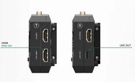 Resim Accsoon CineView HE kablosuz video ve görüntü aktarım sistemi, giriş ve HDMI/UVC çıkışı, çift transfer 2, 4 GHz / 5 350 m'ye kadar, iOS Android Tik-Tok YouTube Live Streaming için (1 x R 1 x T) 