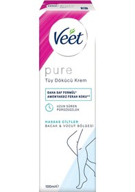 Resim Veet Pure Tüy Dökücü Krem Hassas 100 Ml 4 Adet 