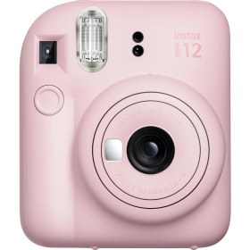 Resim Fujifilm Instax Mini 12 Pembe Fotoğraf Makinesi-10'lu Film-Şeffaf Kılıf 