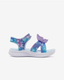 Resim Skechers Jumpsters Sandal Büyük Kız Çocuk Mavi Işıklı Sandalet 303109l Blmt Mavi 