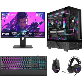 Resim Dragos DRX7742 R5-7600 32 GB 1 TB Nvme SSD 16 GB RTX5060Tİ 24.5" Free Dos Masaüstü Oyuncu Bilgisayarı 