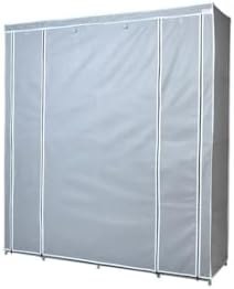 Resim DOUBLE ASKILIKLI ÇELİK PROFİLLİ BEZ DOLAP - GRİ 