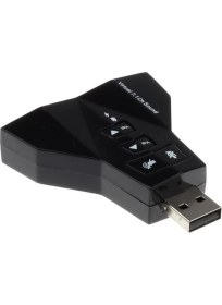 Resim Alfais 4931 7.1 7 Kanal Mikrofon Destekli Çift Girişli Çevirici Harici Usb Ses Kartı 