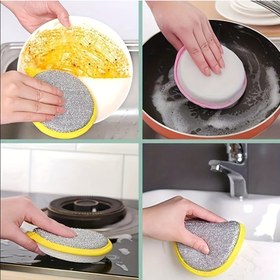 Resim 5 Paket Aseptik Mutfak Süngerleri, Yıkanabilir ve Dayanıklı, Çizgi Film Tasarımı, Kolay Bulaşık Yıkama ve Ev Temizliği için, Ticari Temizlik Araçları, Sünger Malzemesi 