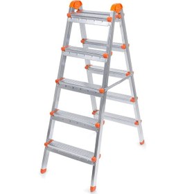 Resim Doğrular Çift Çıkışlı 5+5 Metal Merdiven MCG12505 