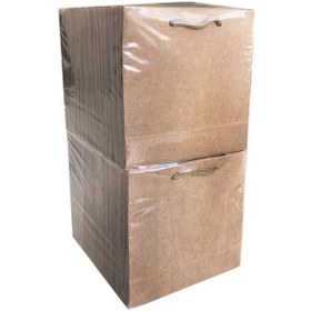 Resim Çanta Karton Minik Boy Kraft 11x11 CM Naturel 