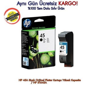 Resim Hp 45A Siyah Plotter Kartuşu Yüksek Kapasite / Hp 51645A 