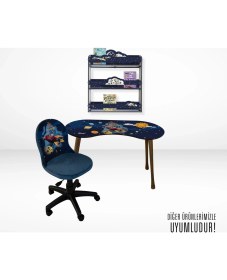 Resim Popcorn Kids Gezegenler Üçlü Duvar Rafı 