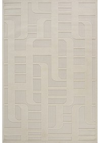 Resim Kaşmir Halı İskandinav Tora White 80x300 Cm Salon Mutfak Halısı Yolluk Beyaz 