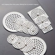 Resim 1 Adet Paslanmaz Çelik Yuvarlak & Kare Kulp ile Drenaj Kapağı - Çok Boyutlu (5.99-10.01cm) Banyo, Mutfak Lavabosu, Duş Gideri için Tıkanma Önleyici Saç Filtresi Izgarası - Pas Dirençli Kolay Temizlenebilir Drenaj Koruyucu, Banyo Drenaj Kapağı, Delikli Tasarım, Dayanıklı Yapı 