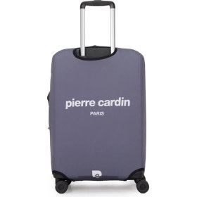 Resim Pierre Cardin Gri Orta Boy Valiz Kılıfı Dayanıklı ve Hafif Tasarım 04PC100-KLF-02 