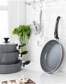 Resim Madame Coco Gordes Granite Look 7 Parça Tencere Seti Tncr0000000006std-gri 