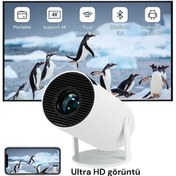 Resim HALL BREATHE Taşınabilir Bluetooth projeksiyon cihazı, yüksek çözünürlük ve net görüntü 