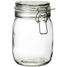 Resim Kavanoz Hava Geçirmez Kilitli Kapağa Sahiptir Contalı Aroma Koruyucu A Kalite 1 Lt 17x12 Cm Meridyendukkan 