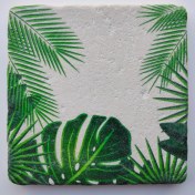 Resim Şeker Portakalım Dekoratif Figürlü Doğal Taş Banyo Gider Kapağı Süsü Tekli 10X10 cm 
