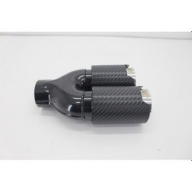 Resim Akrapoviç Çiftli Karbon Egzoz Ucu FR 2x76 Parlak Sağ 