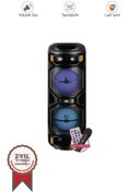 Resim Torima D27 Siyah RGB Işıklı Mikrofonlu Kumandalı USB/TF/FM/MIC/BT Bluetooth Hoparlör 