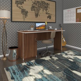 Resim Kenzlife ofis masası yoko ono cvz sol 75*110*80 kilitli kapaklı dolap eşkenar bilgisayar çalışma masası 